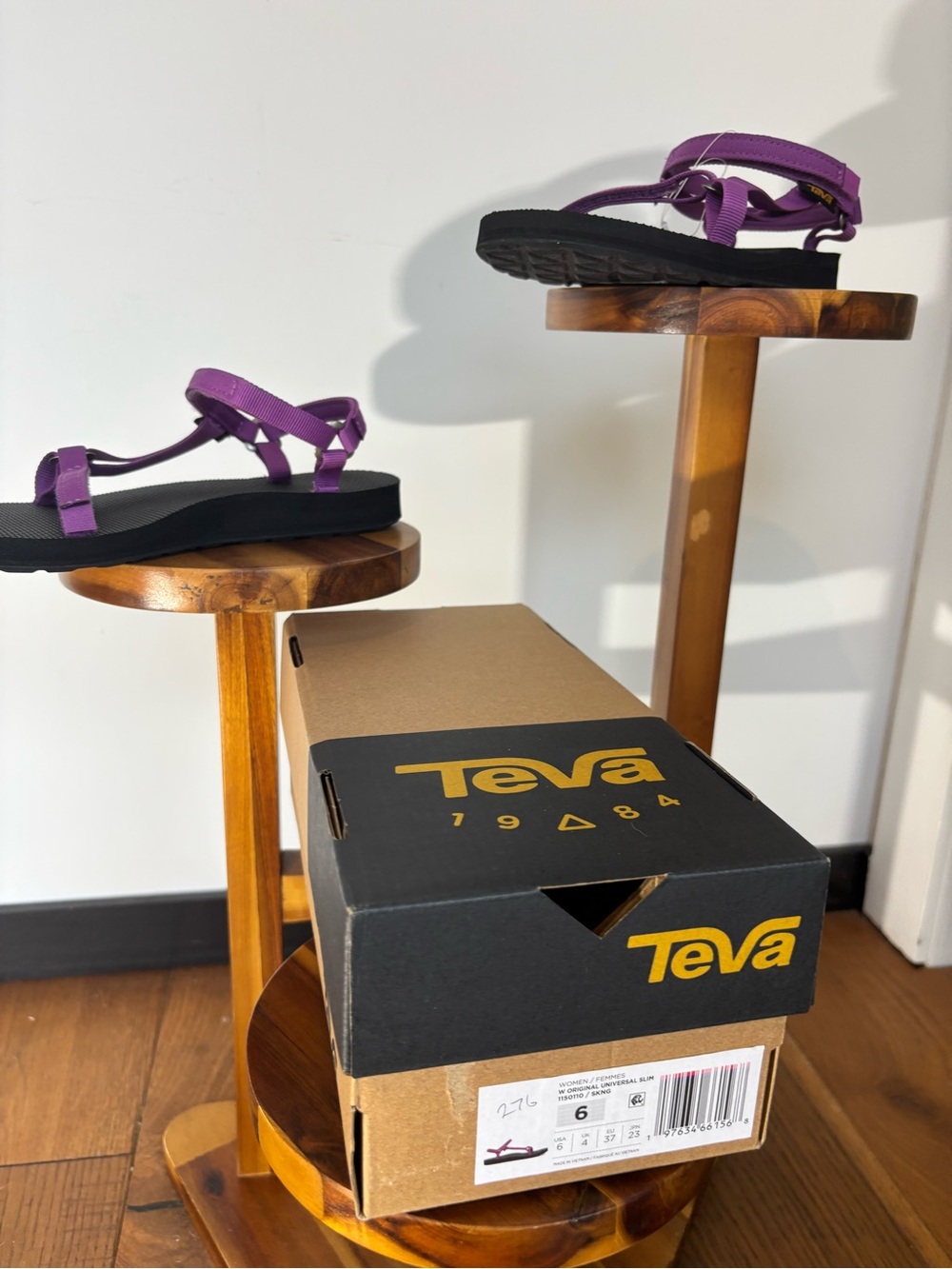 Teva Original Universal Purple Black Sport Sandals Women’s
